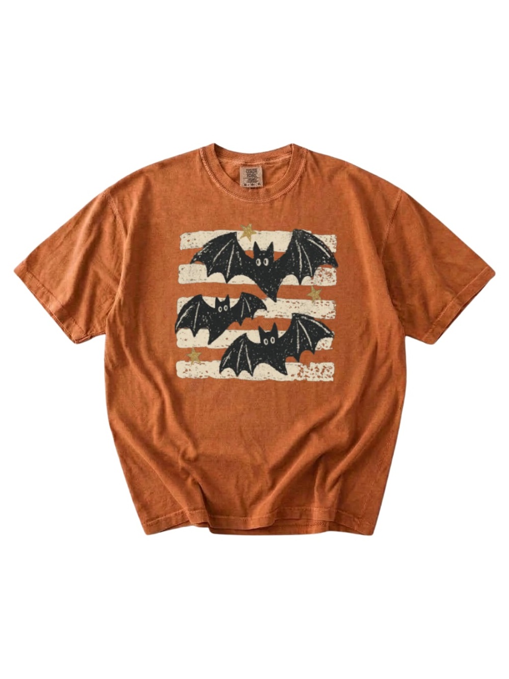 Comfort colors Orange Bat Graphic Tee